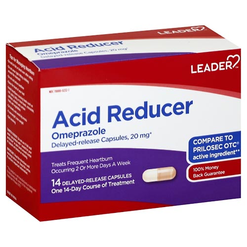 Image for Leader Acid Reducer, 20 mg, Delayed Release Capsules,14ea from WHITE CROSS PHARMACY