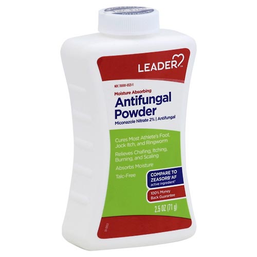 Image for Leader Antifungal Powder, Moisture Absorbing,2.5oz from WHITE CROSS PHARMACY